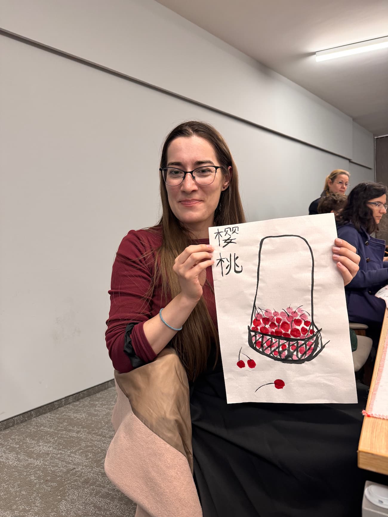 Photo 2: Students displayed their artwork