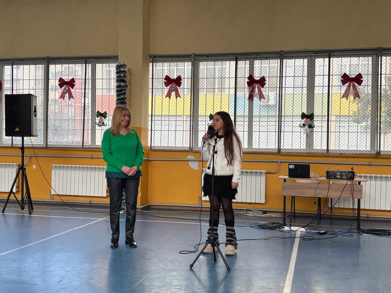 Photo 2: Student speeches