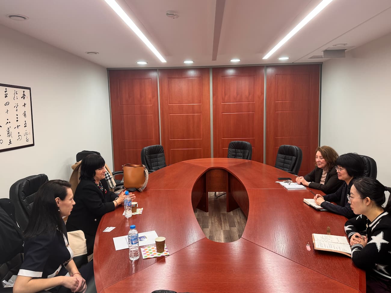 Photo 1 A meeting between the two institutions