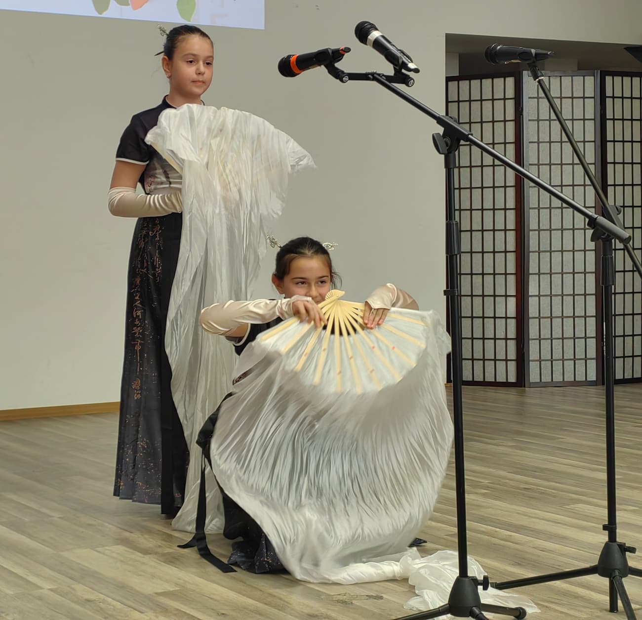 Снимка 6: Песенно-танцово изпълнение на ученици от Класна стая „Конфуций“ към 101. средно училище